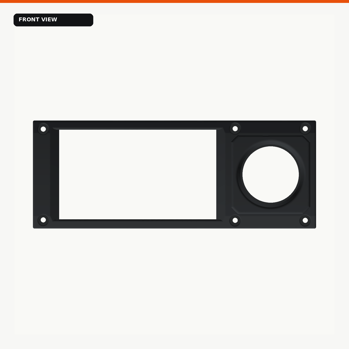 Toyota LandCruiser LC75 steel dash fascia replacement front view