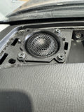 Focal K2 tweeter installed in Y62 Patrol dash — behind grille
