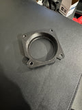 Tweeter adapter front view — mounting plate with screw holes