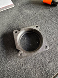 Adapter top-down view — mounting plate detail