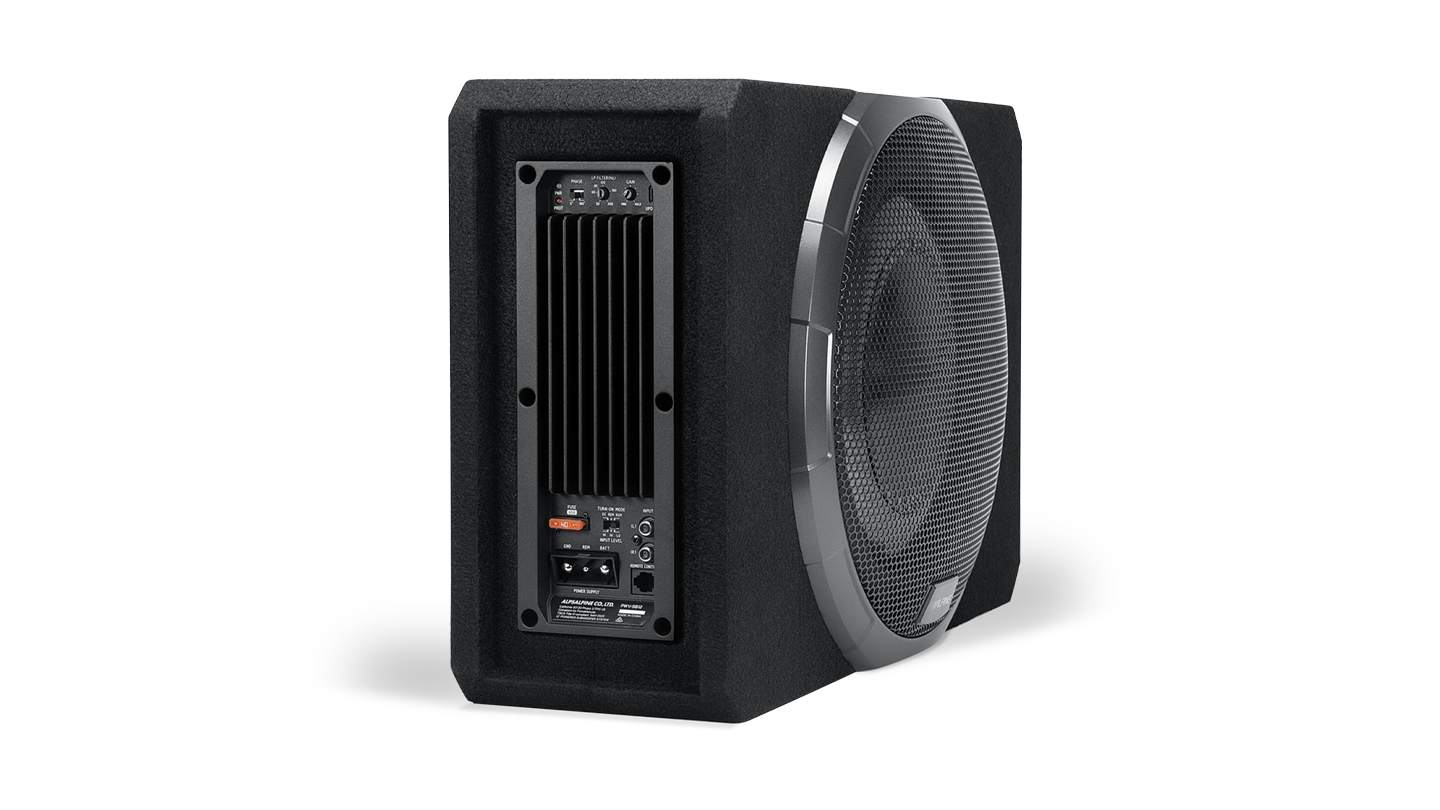 Alpine PWV-SB12 BassRev 12″ Slim-Line Powered Subwoofer