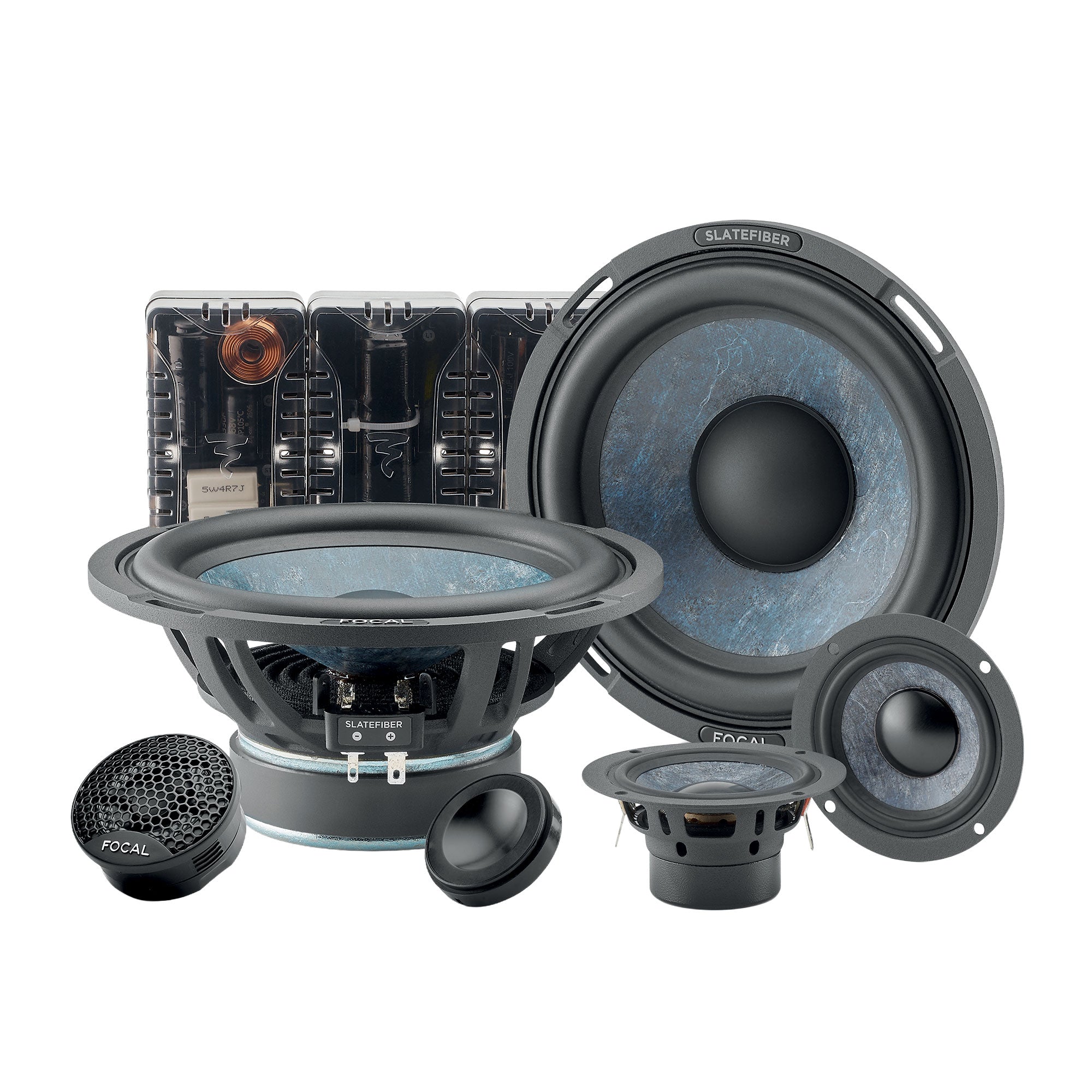 Focal 165 SF3 – 6.5" Slatefiber 3-Way Component Speakers