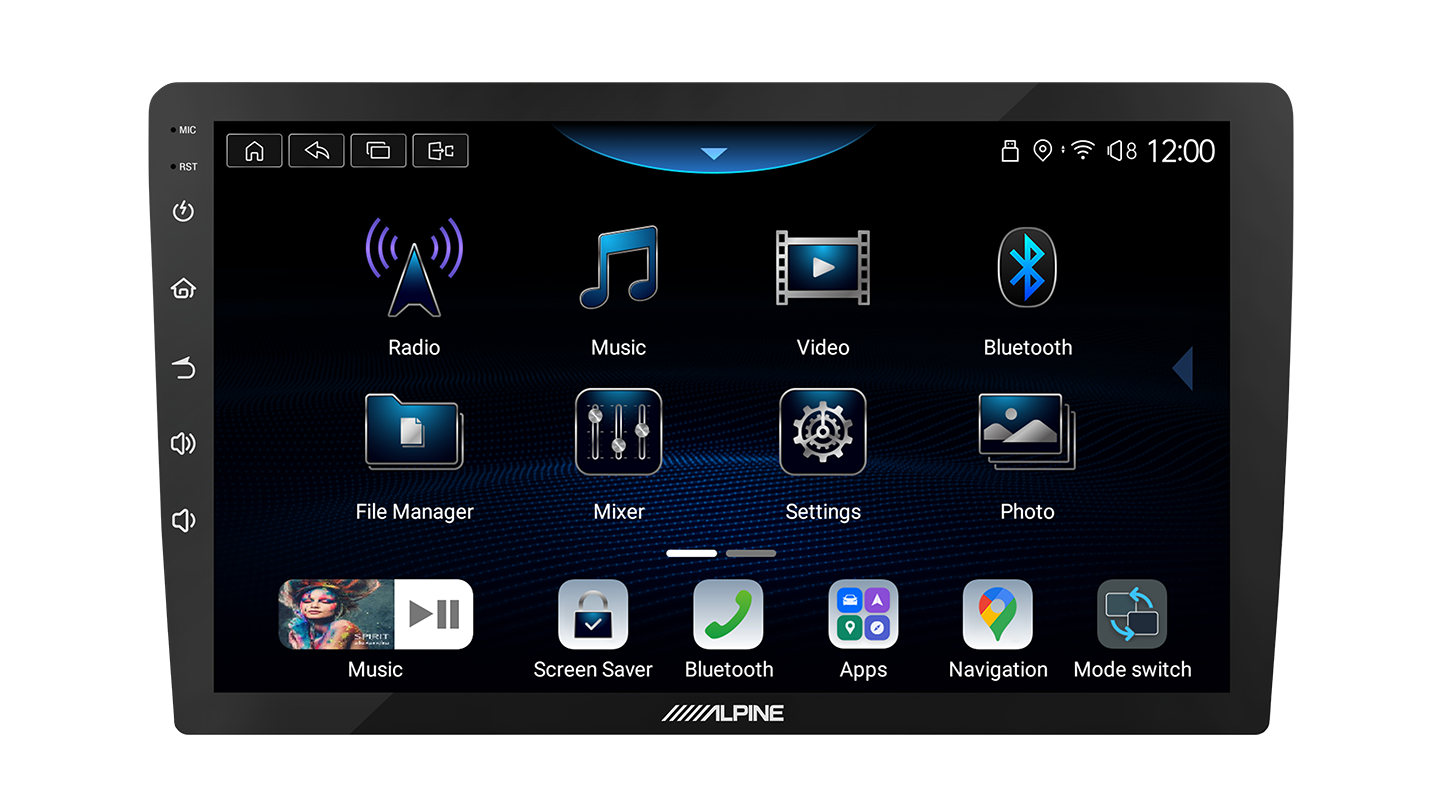 Alpine INE-AX809-10 — 10″ Intelligent Display Audio (CarPlay/Android Auto)