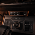 Hilux N90 centre five-switch panel installed in the factory console