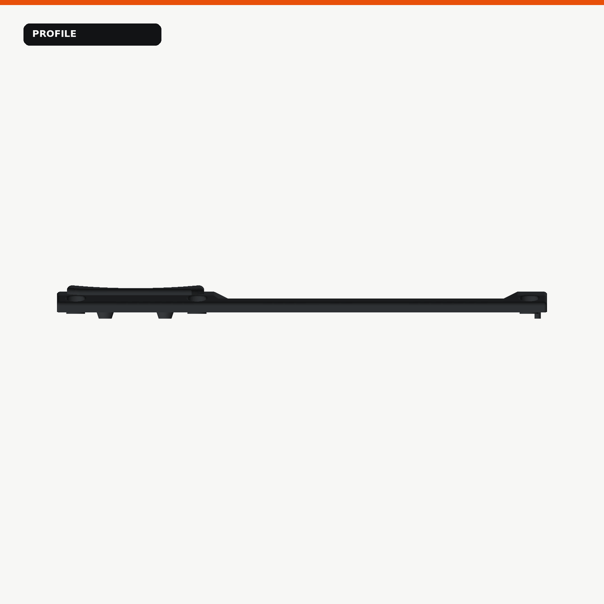 Toyota LandCruiser 70 Series steel dash fascia replacement profile view