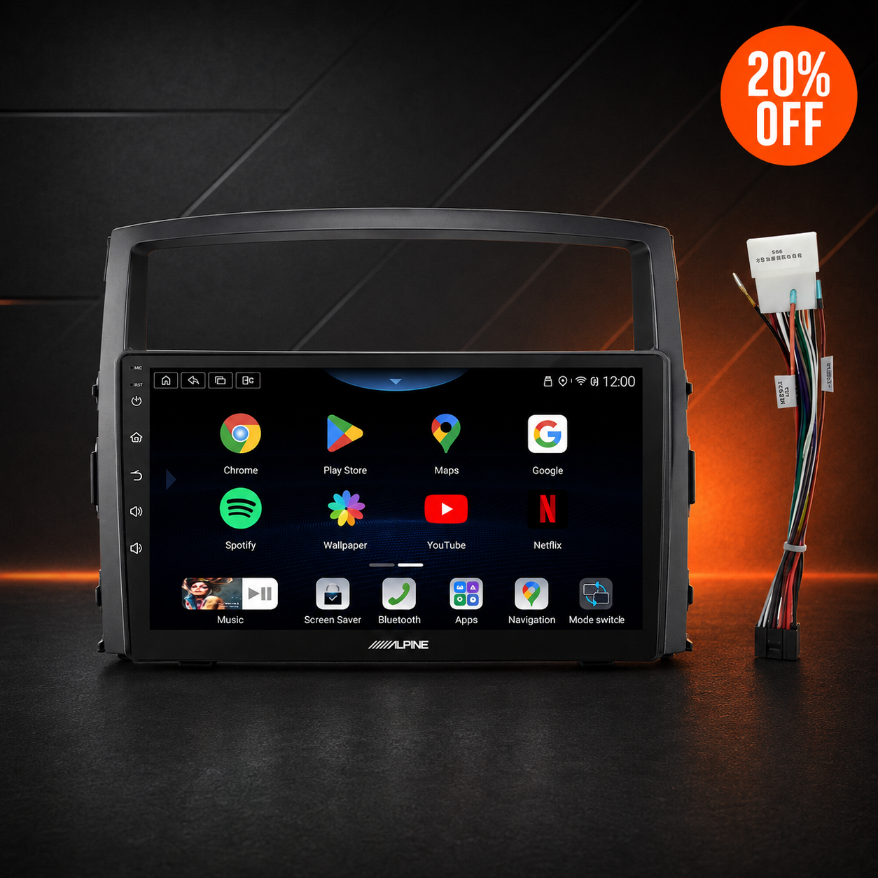 Mitsubishi Pajero (2006–2014) Head Unit Upgrade – Wireless CarPlay & Android Auto | Alpine 9" - 20% OFF August Alpine Upgrade Event