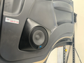NP75 speaker pod installed - closeup with Alpine speaker
