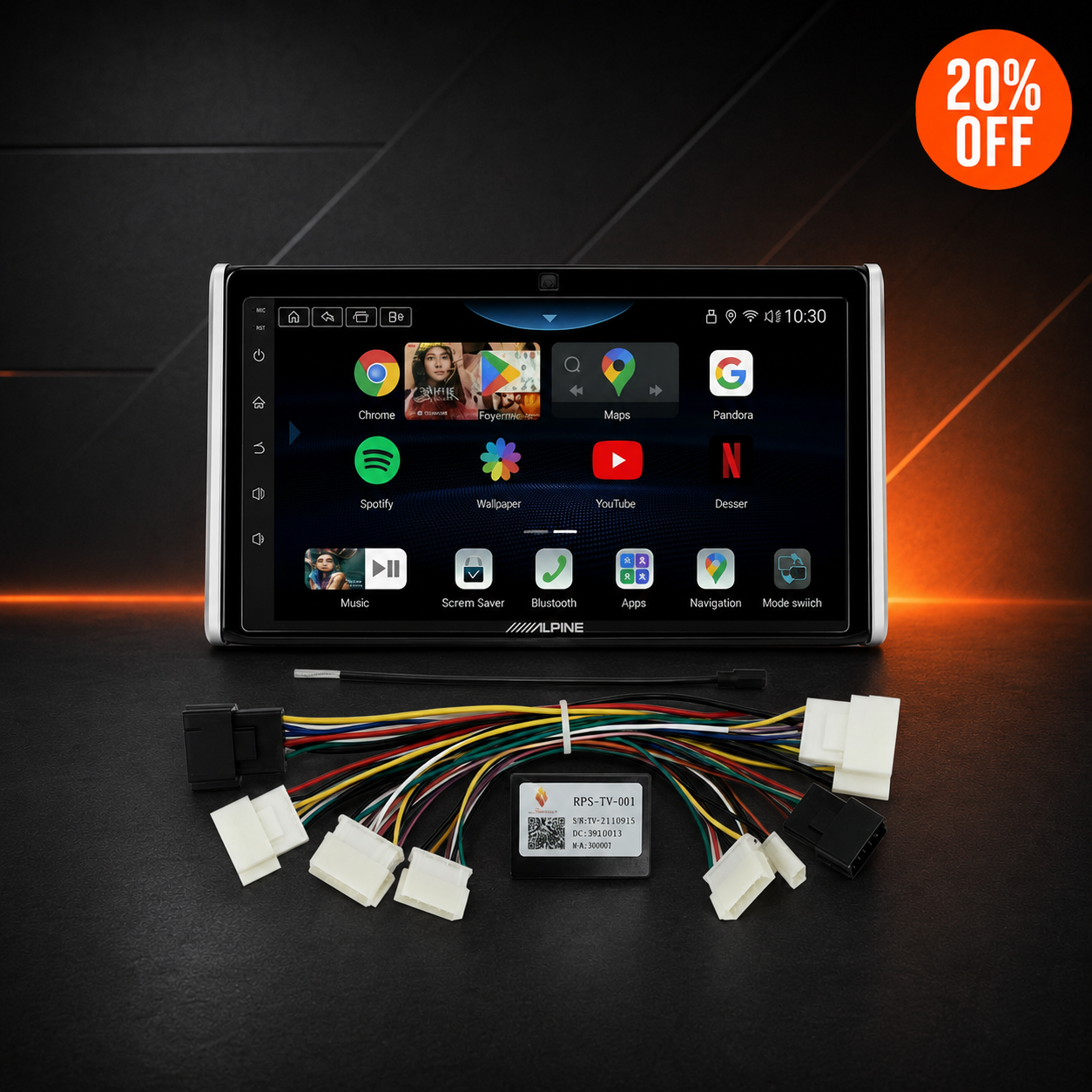Toyota RAV4 2019–Present Wireless CarPlay Upgrade Kit (Alpine 10") - 20% OFF August Alpine Upgrade Event