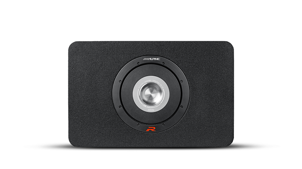 Alpine R-Series 10″ Shallow Profile Enclosure 2 Ohm Subwoofer