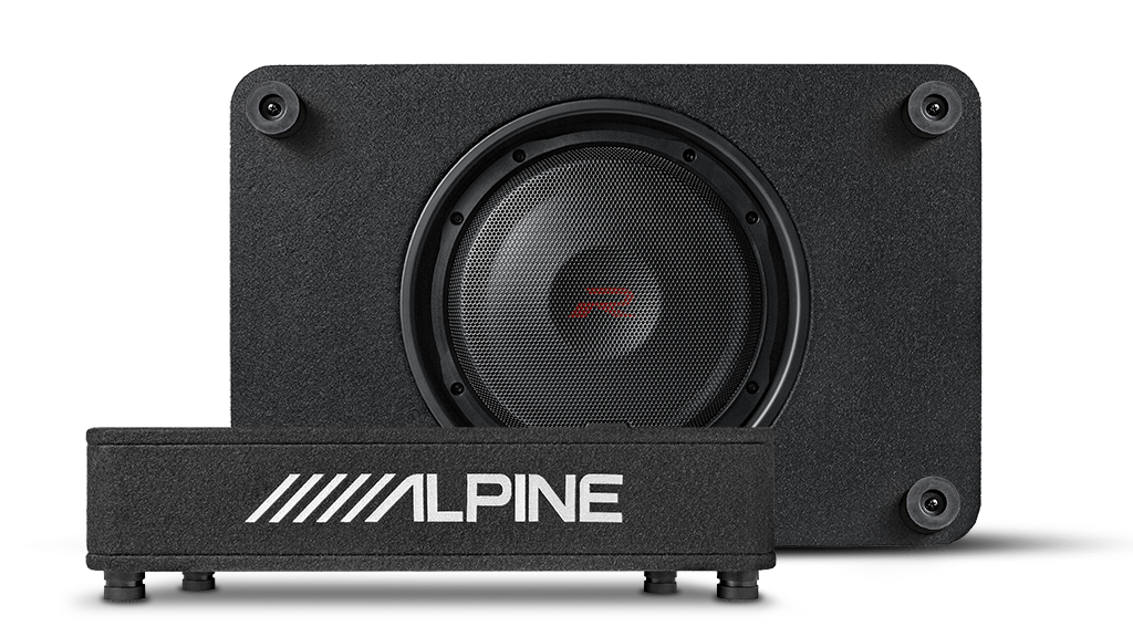 Alpine R-Series 12″ Shallow Profile Enclosure 2 Ohm Subwoofer